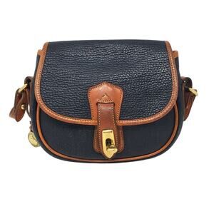 Dooney & Bourke Vintage All Weather Leather Arrowhead Crossbody Bag Black Brown